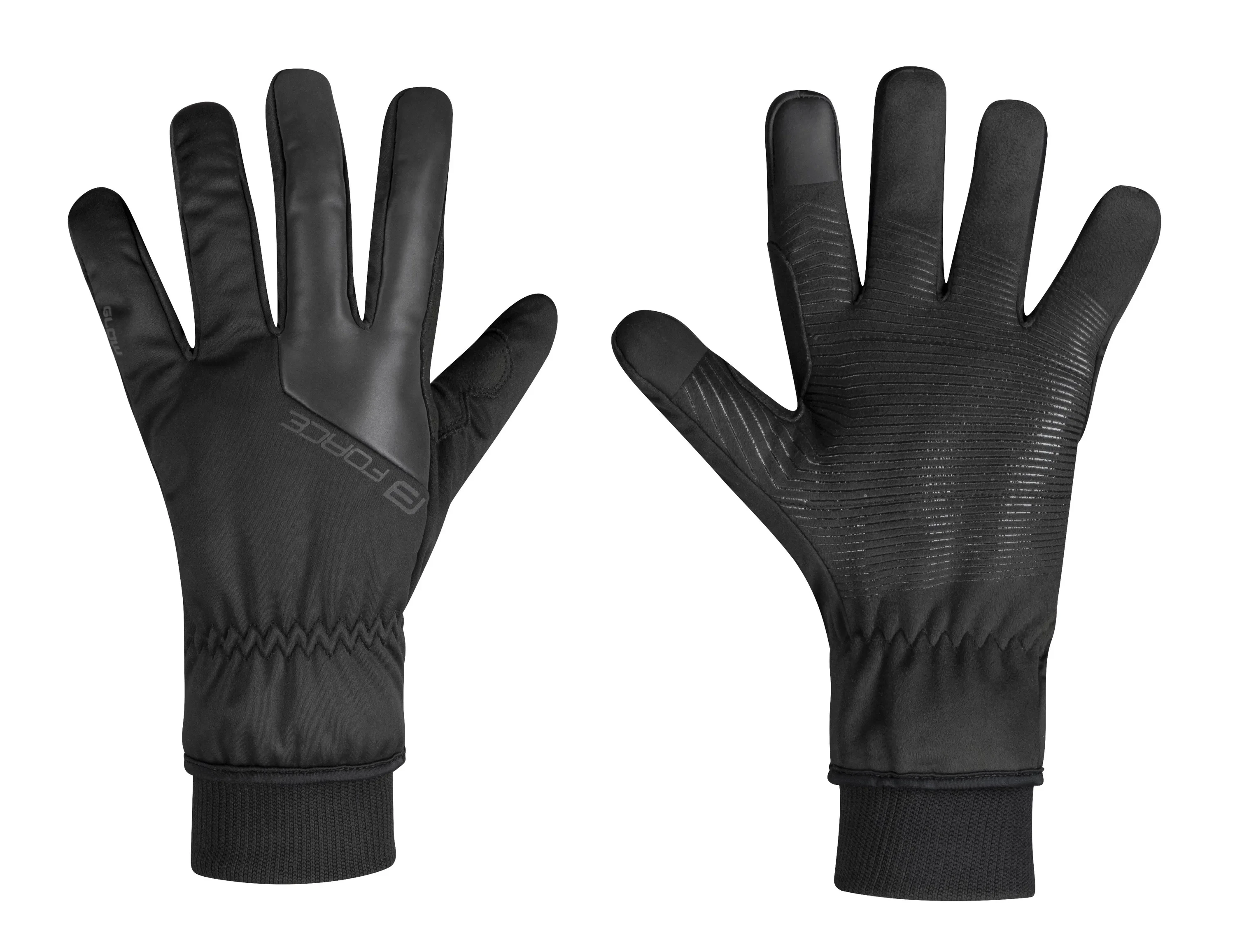 1. Manusi iarna Force Glow negre XXL