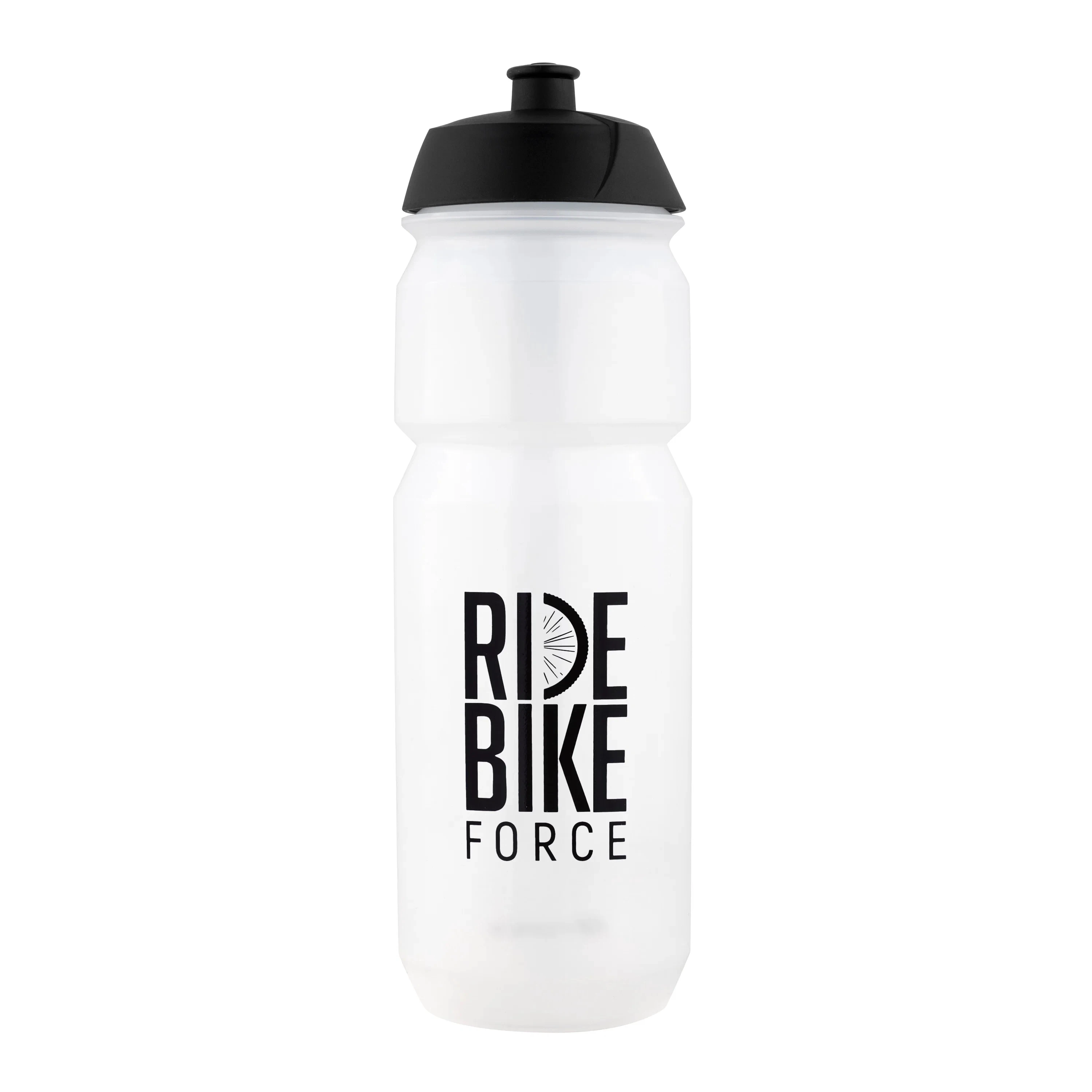 1. Bidon Force F RIDE BIKE 0.75l transparent-negru
