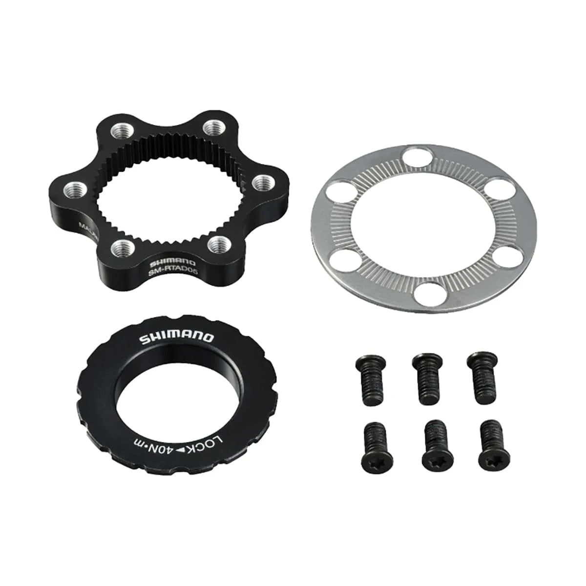 1. Adaptor disc Shimano SM-RTAD05, de la 6 suruburi la Center Lock