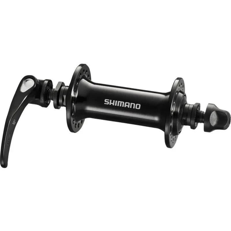 1. Butuc fata Shimano HB-RS300, 36H, OLD 100mm, ax 108mm, QR 133mm, negru, ambalat Ind.