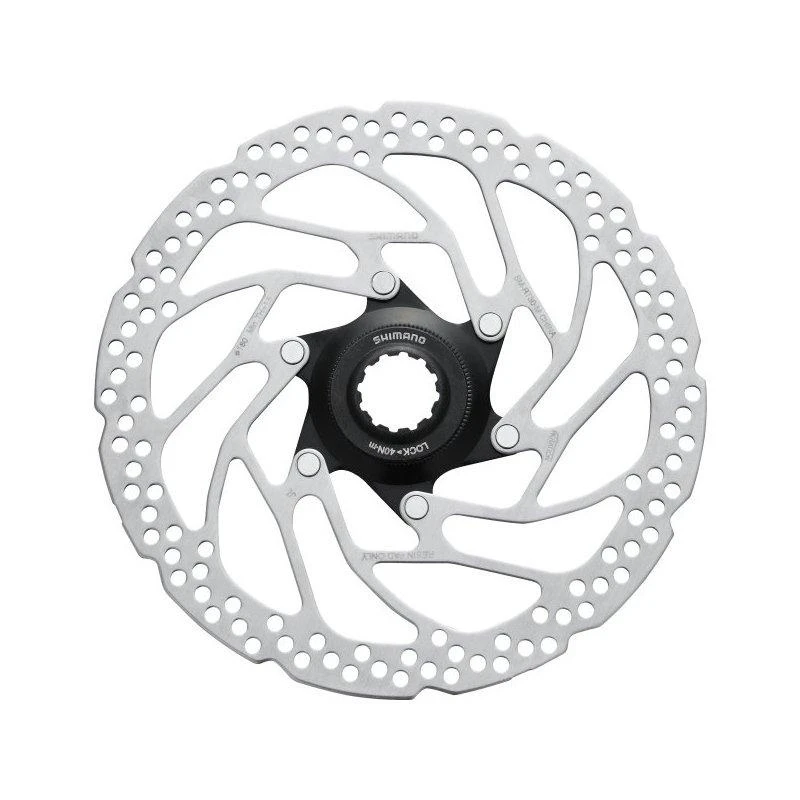 1. Disc frana Shimano SM-RT30-L, Center Lock, piulita cu caneluri interne si externe, 203mm