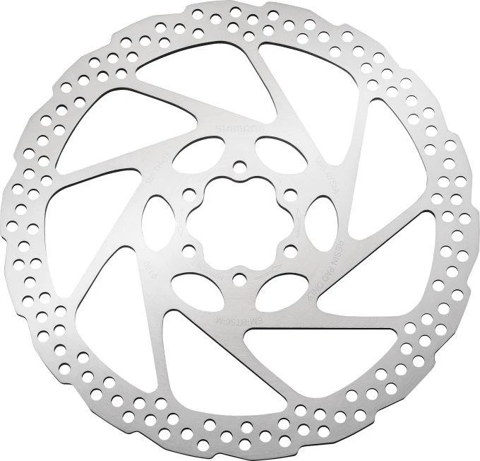 1. Disc frana Shimano SM-RT56-M, 6 suruburi, pentru placute Resin, 180mm