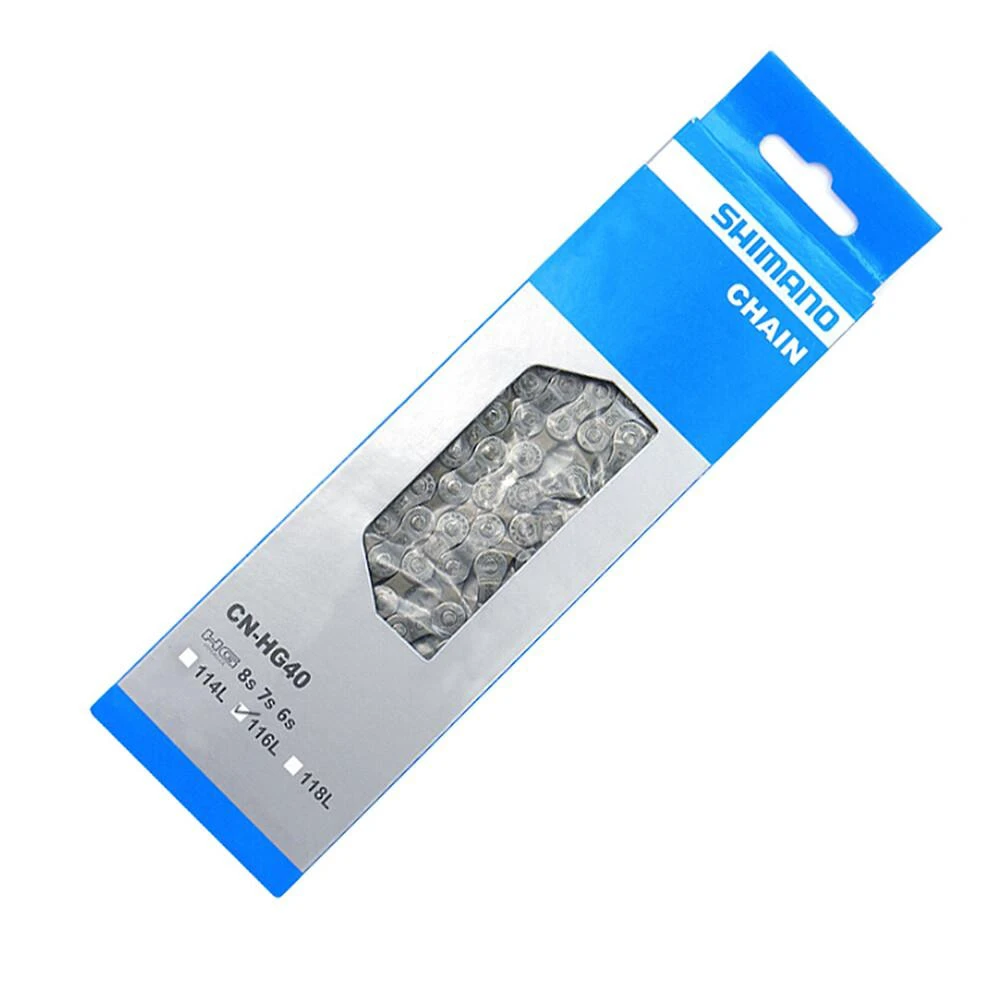 1. Lant Shimano CN-HG40, 6/7/8 viteze, HG, 116 zale, fara nit final, nit conectare X1