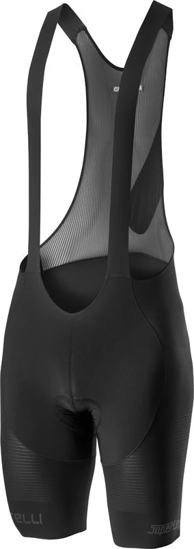 1. Pantaloni scurti cu bretele Castelli Superleggera, pentru barbati, negru, XXXL