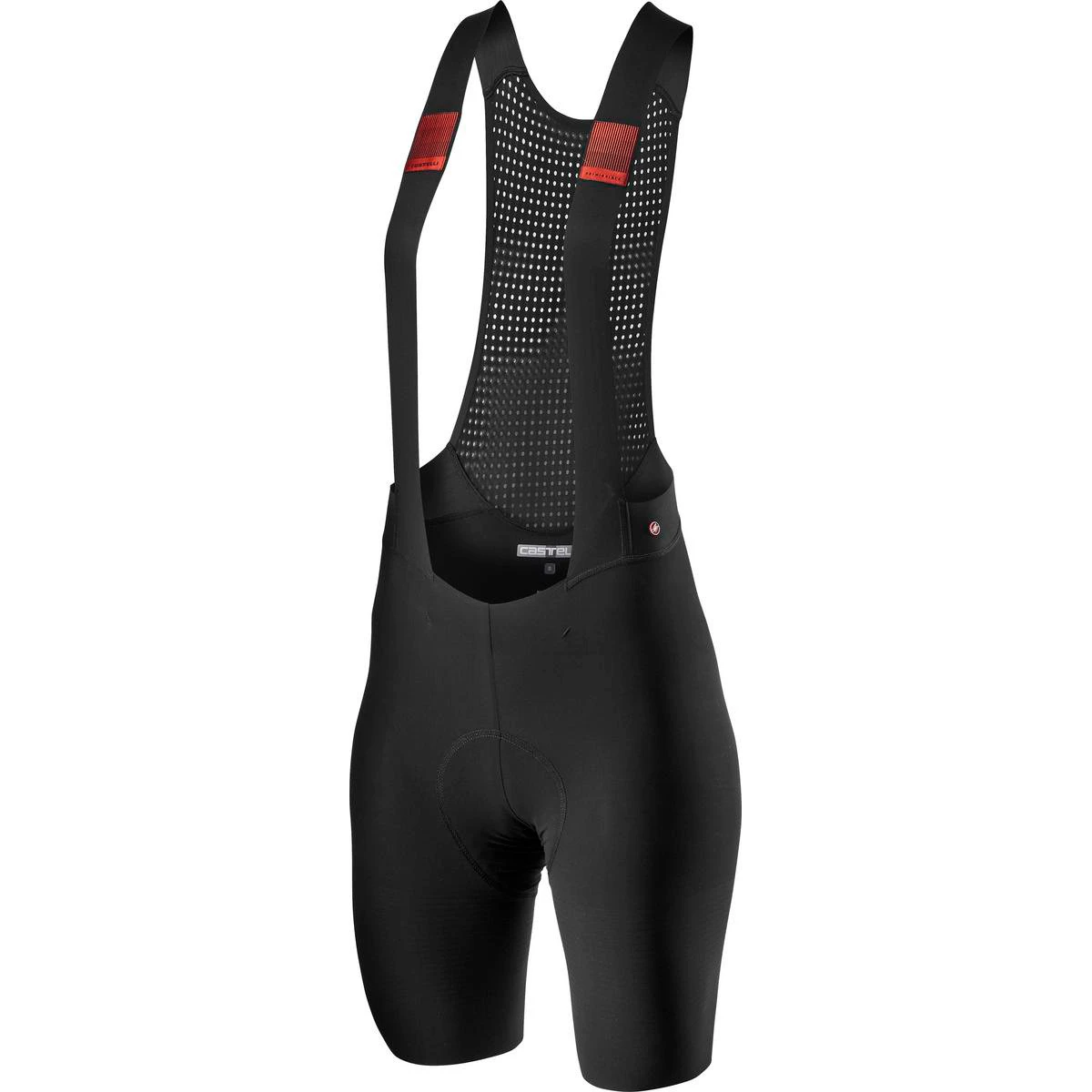 1. Pantaloni scurti cu bretele Castelli Premio Black W, de dama, Negru, XS
