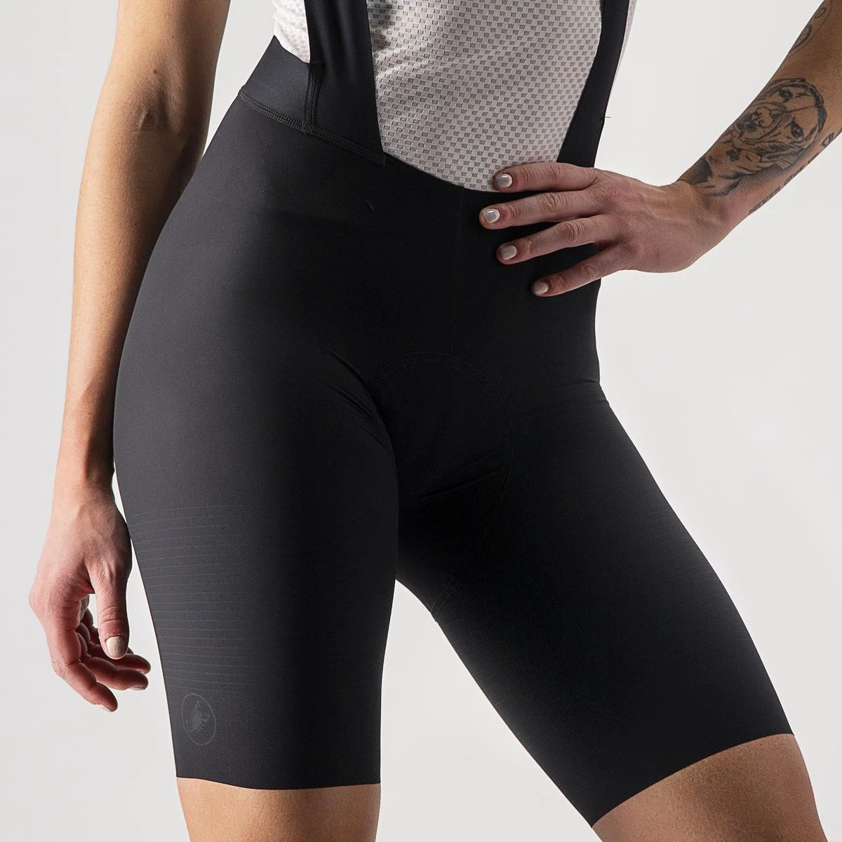 5. Pantaloni scurti cu bretele Castelli Premio Black W, de dama, Negru, XS