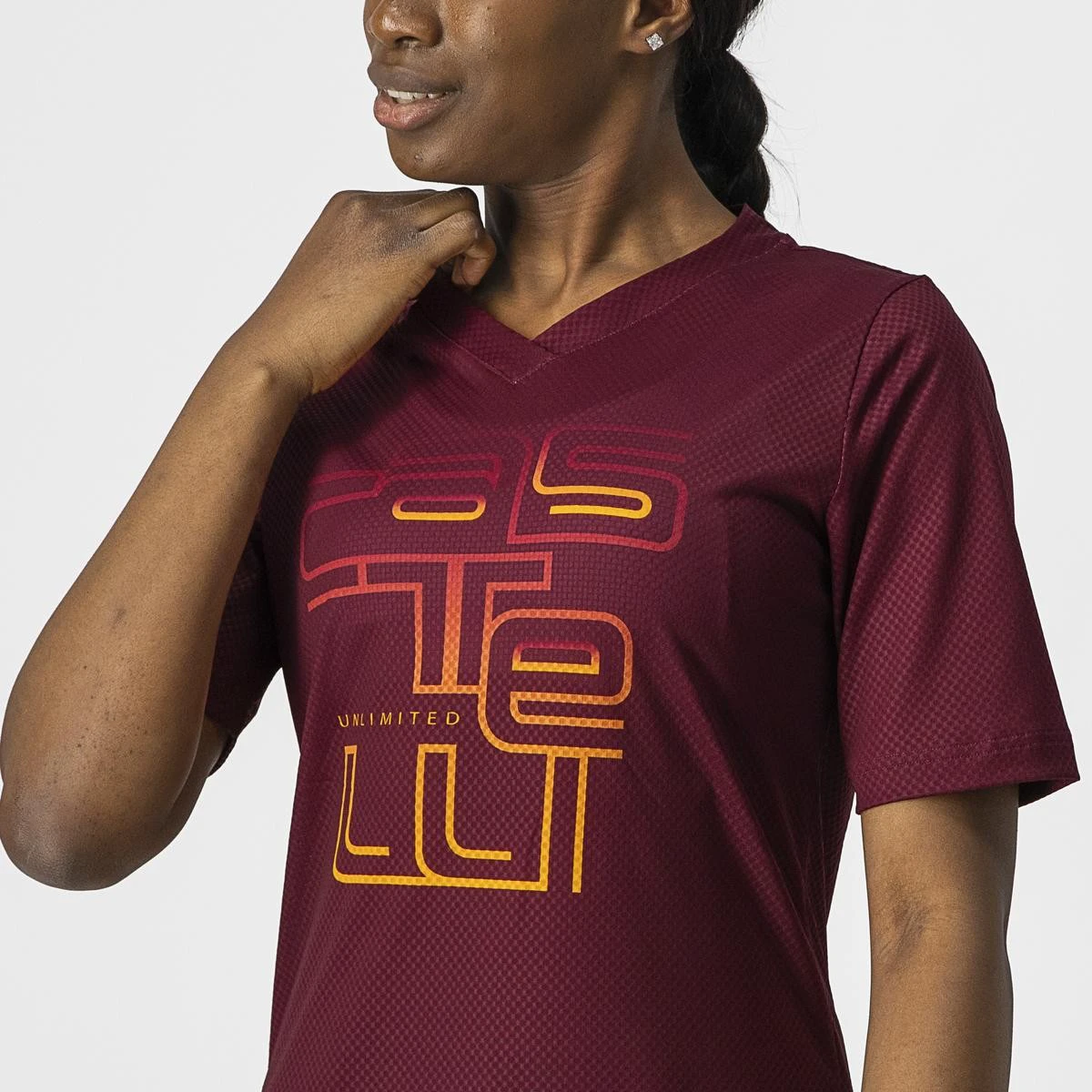 3. Jersey Castelli Trail Tech W, de dama, Visiniu, M