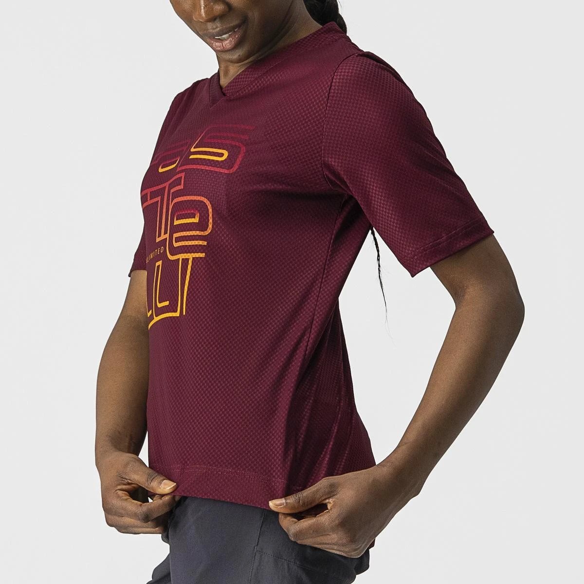 4. Jersey Castelli Trail Tech W, de dama, Visiniu, M