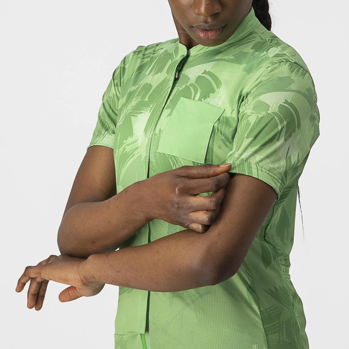 3. Tricou cu maneca scurta Castelli Unlimited, Sentiero, de dama, Vernil, M