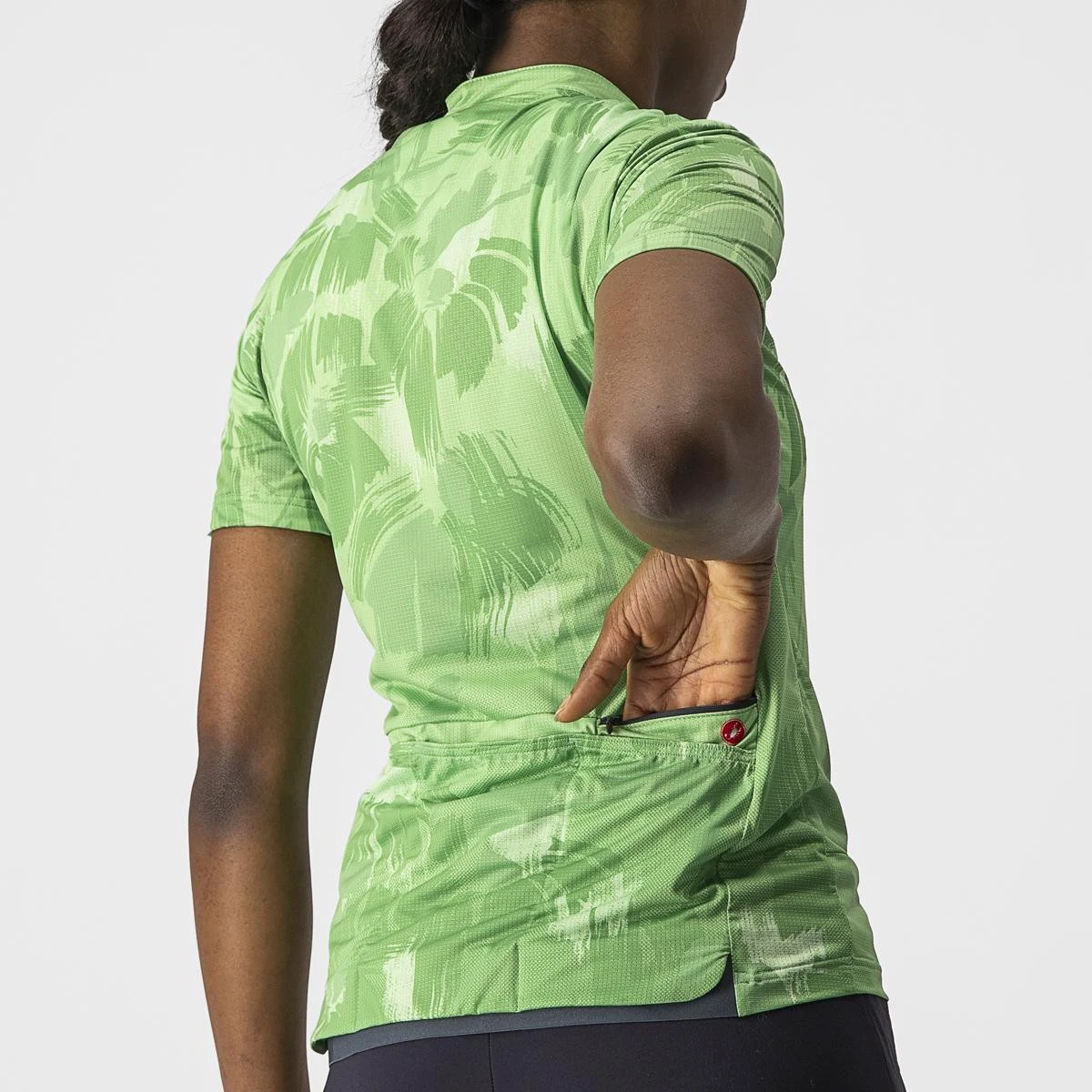 4. Tricou cu maneca scurta Castelli Unlimited, Sentiero, de dama, Vernil, M