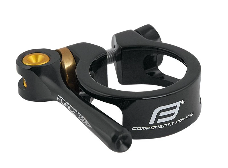 1. Colier Force cu clema 31.8 mm al negru