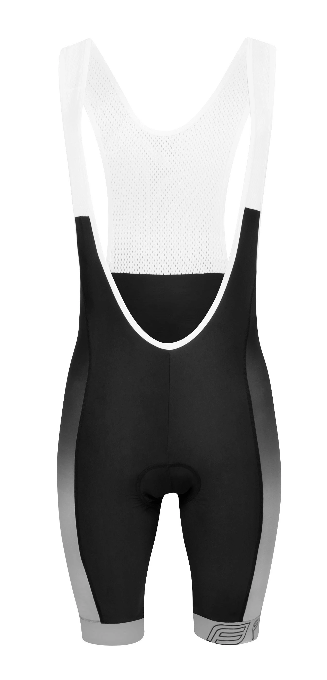 1. Pantaloni scurti cu bazon si bretele Force B40 negru/gri S