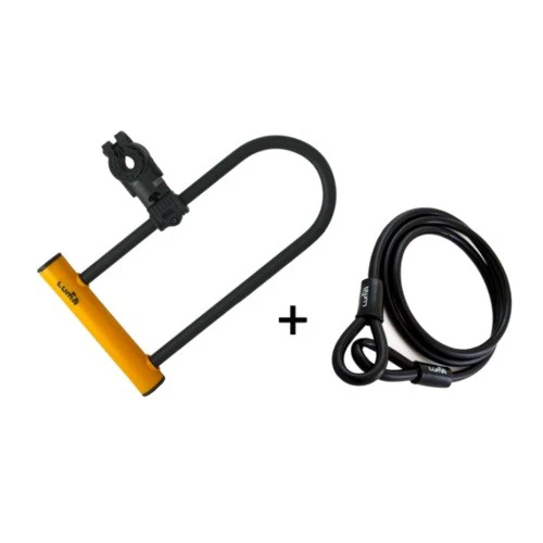1. Lacat Luma Enduro 35 HU 320 portocaliu cu suport Sopmulti C4 plus bucla