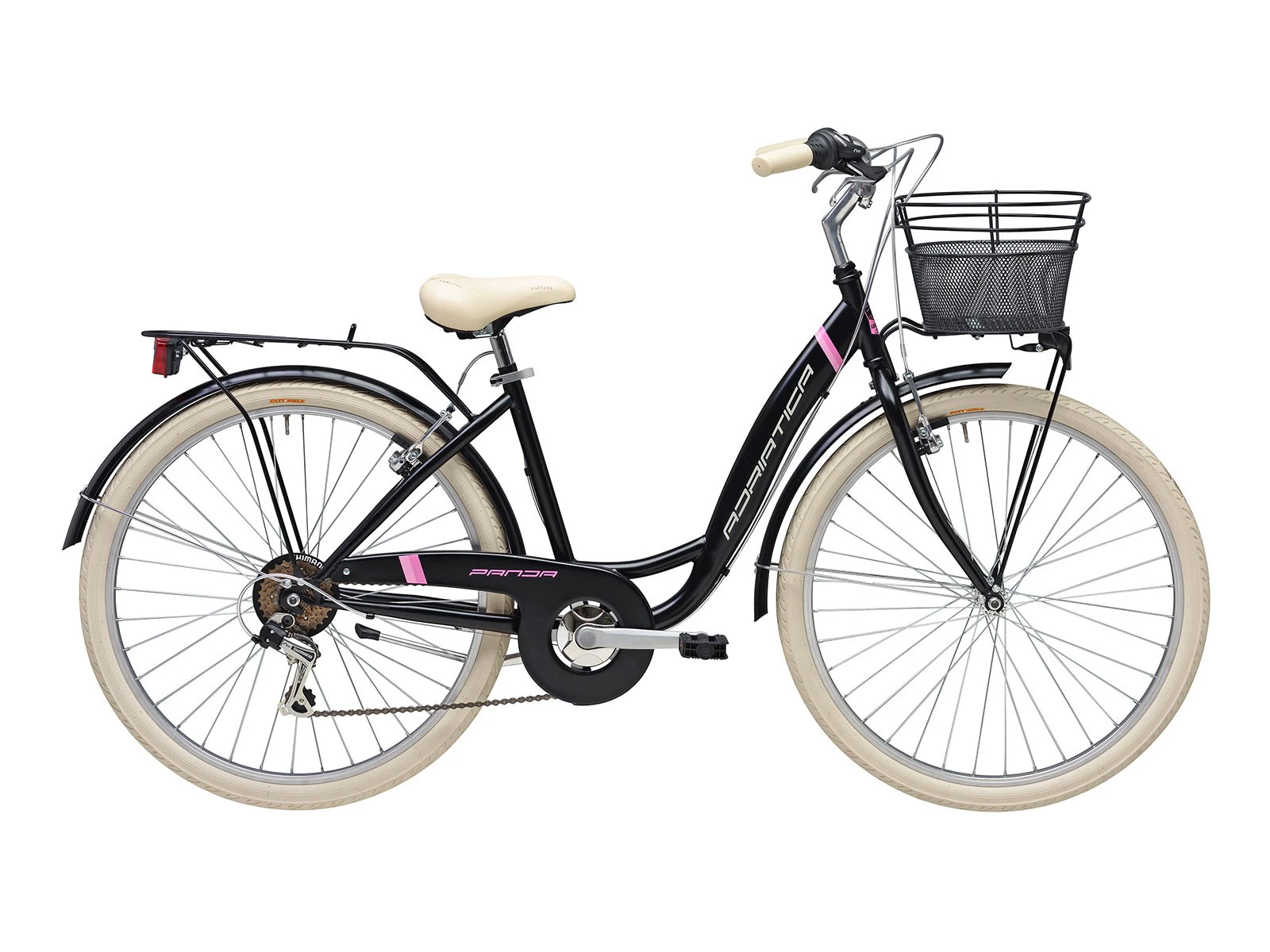 1. Bicicleta Adriatica Panda 26 Lady 6V Negru Mat 42 cm