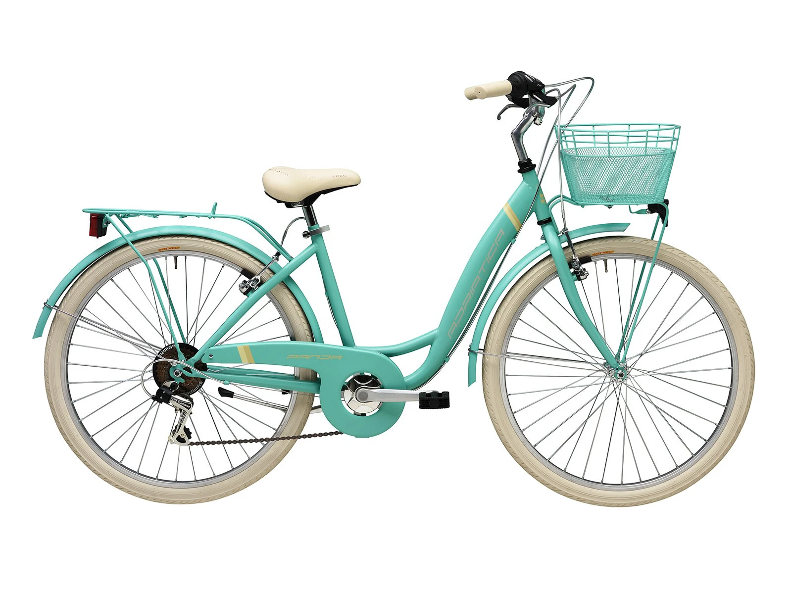 1. Bicicleta Adriatica Panda 26 Lady 6V Verde Mat 42 cm