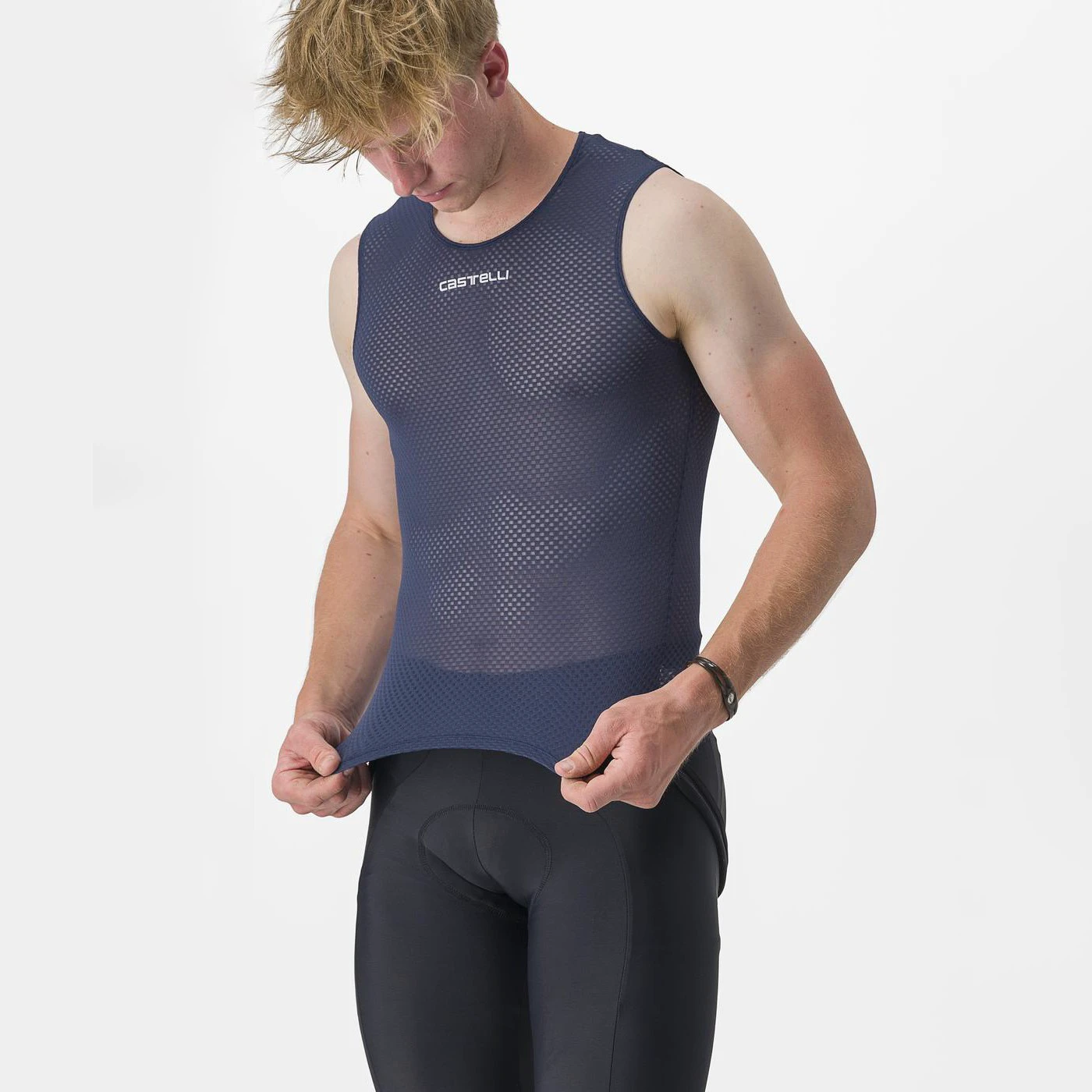4. Bluza de corp fara maneci Castelli PRO Mesh 2.0 SL, pentru barbati, albastru belgian, L