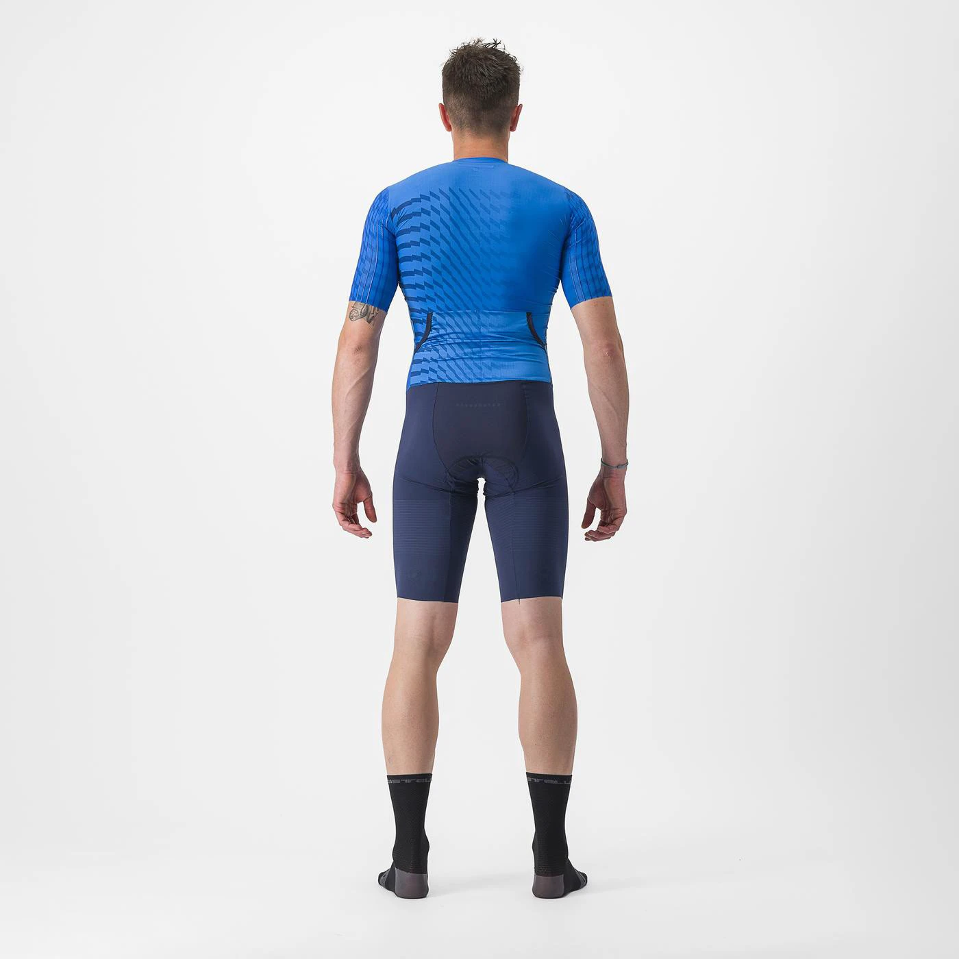 2. Costum de triatlon cu maneca scurta Castelli PR 2 Speed, Albastru/Bleumarin, M
