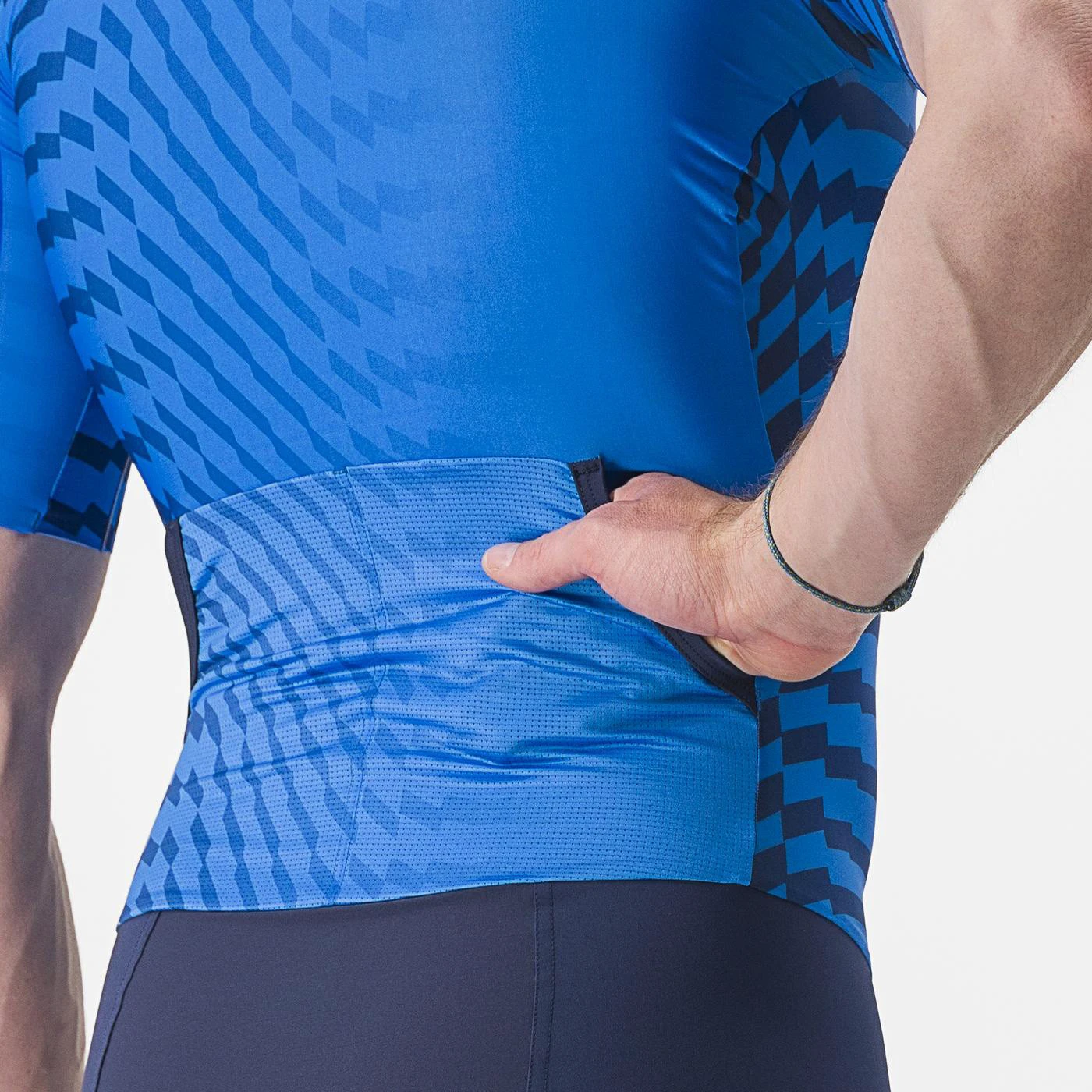 3. Costum de triatlon cu maneca scurta Castelli PR 2 Speed, Albastru/Bleumarin, M