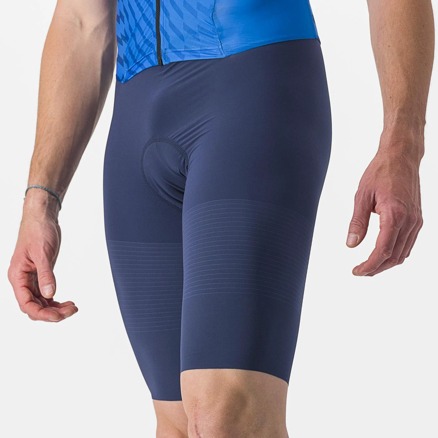 4. Costum de triatlon cu maneca scurta Castelli PR 2 Speed, Albastru/Bleumarin, M