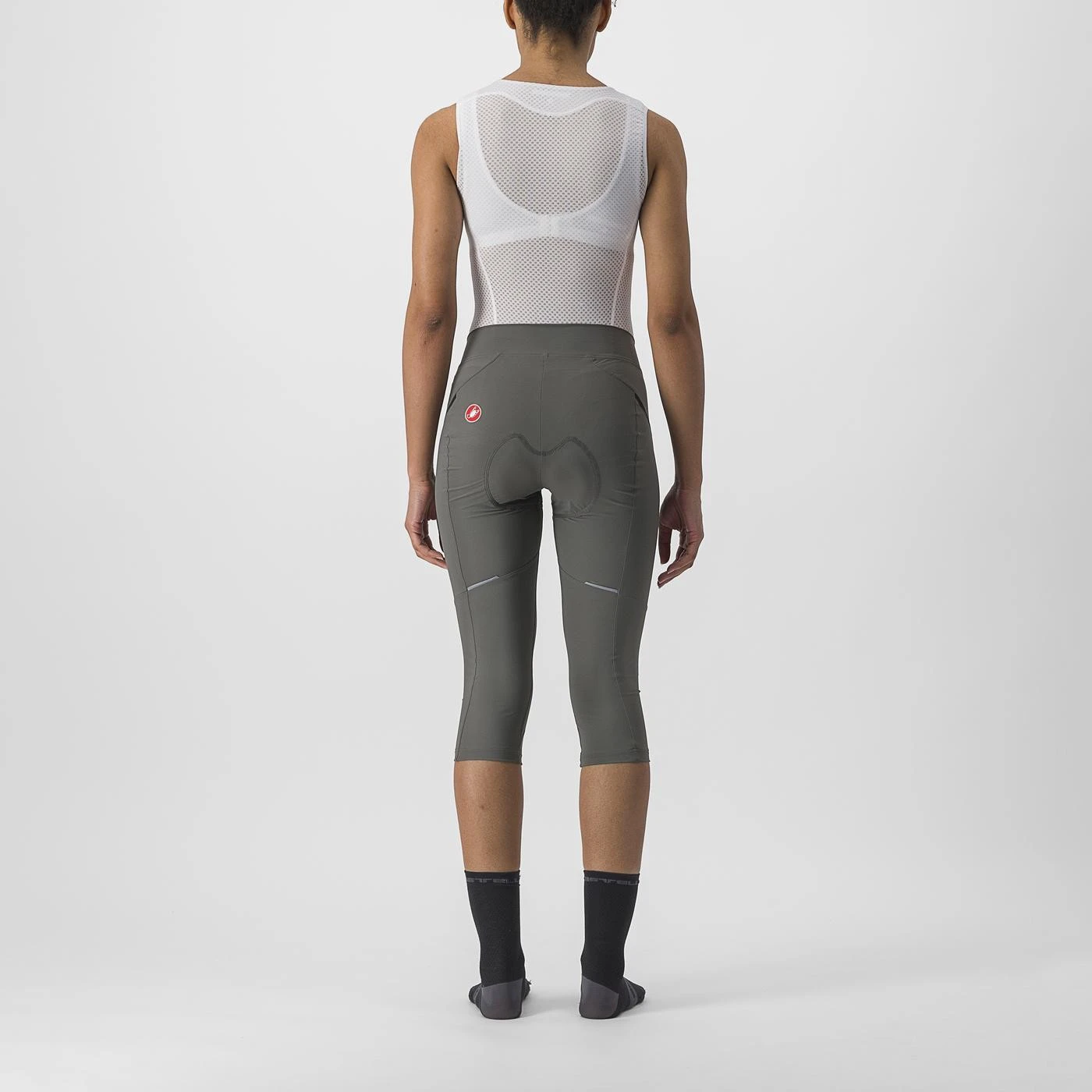 2. Pantaloni trei sferturi Castelli Velocissima 3, de dama, Gri/Antracit, S