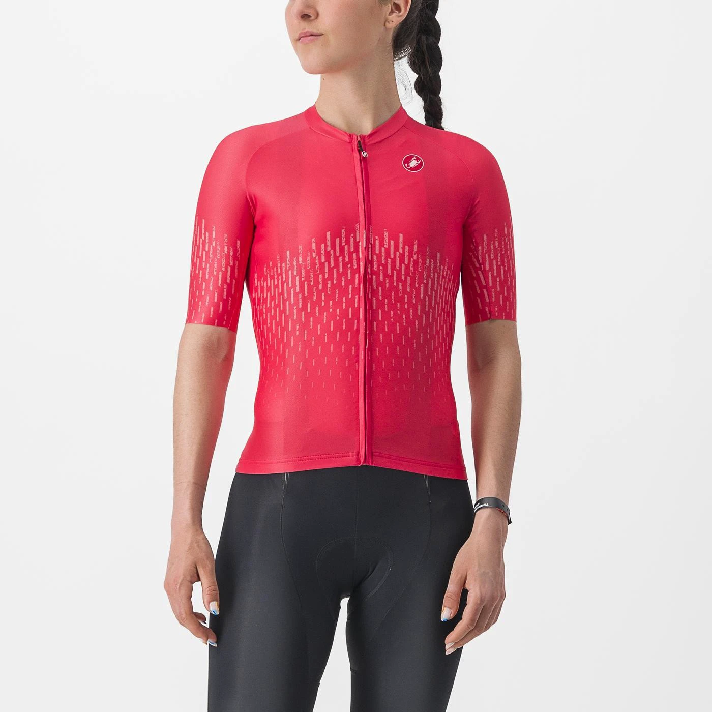 1. Tricou cu maneca scurta Castelli Aero PRO W, de dama, Portocaliu, XS