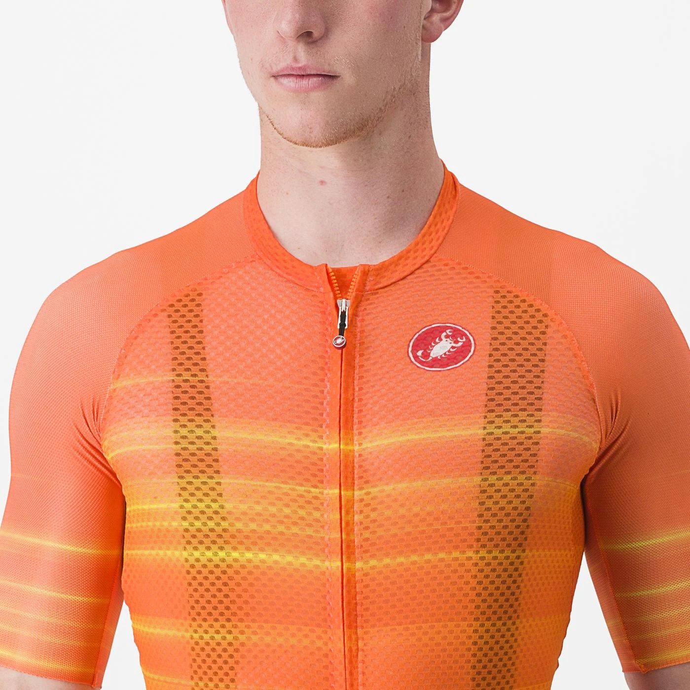 5. Tricou cu maneca scurta Castelli Climbers 3.0 SL2, Portocaliu, XXL