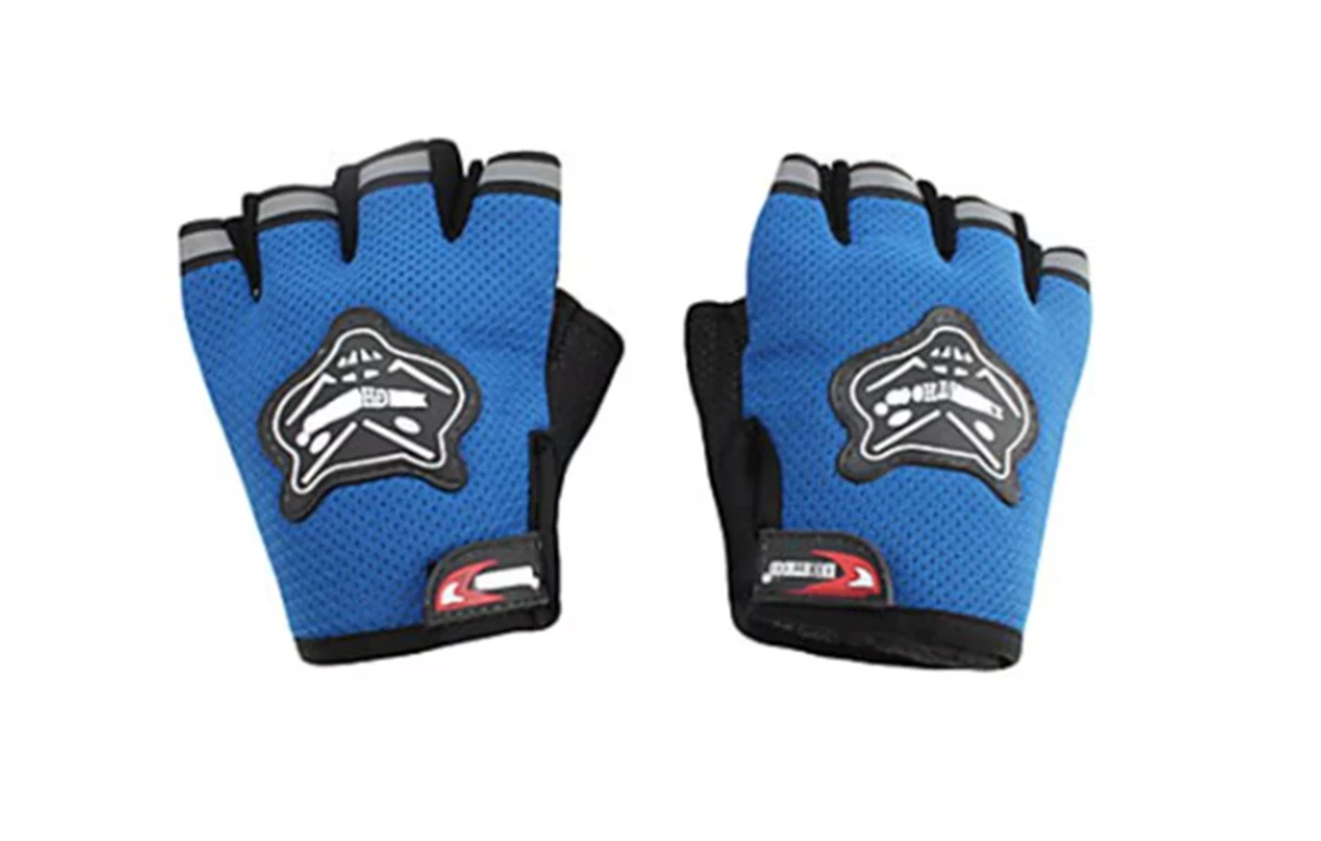 1. Set manusi sport Knighthood, fara degete, albastru, marime medie