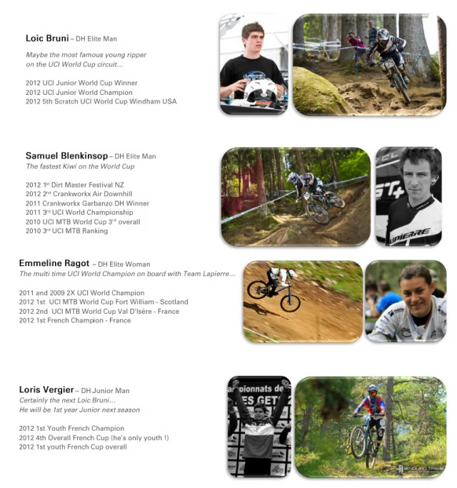 Lapierre anunţă echipa de downhill pentru 2013