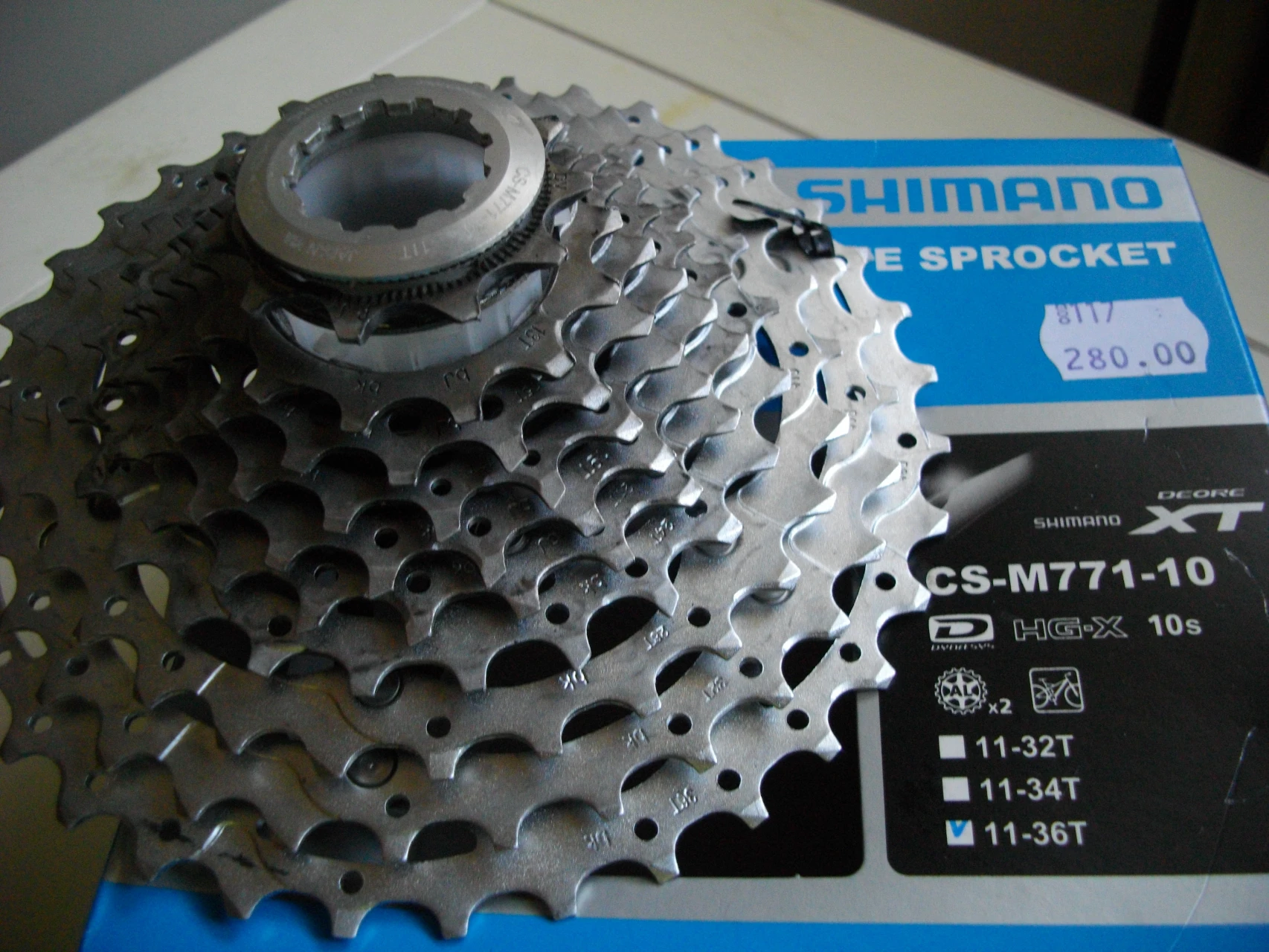 1. Shimano xt 771-10, 11-36
