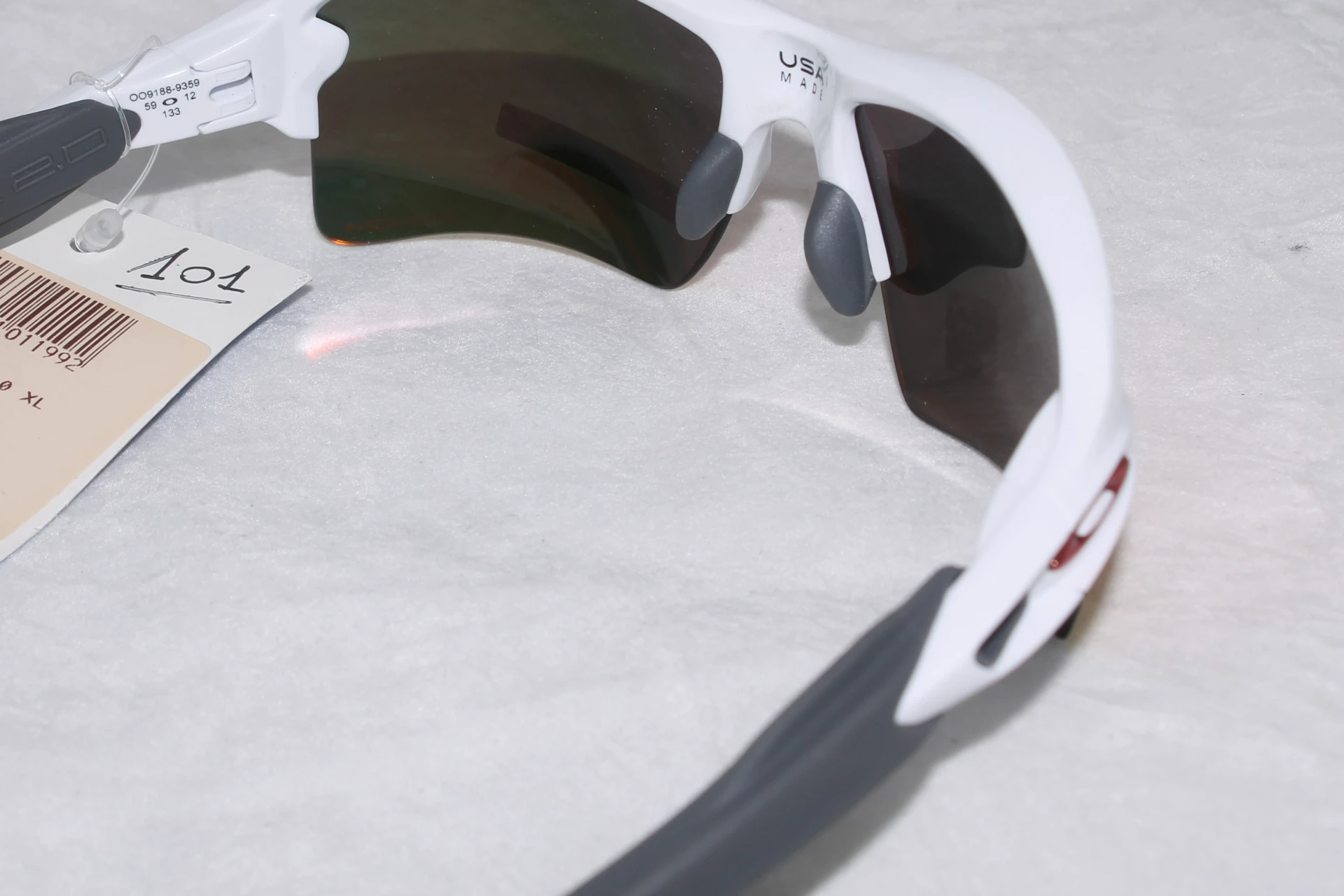 1. Ochelari bicicleta Oakley Flack 2.0 XL polished white Prizm Ruby