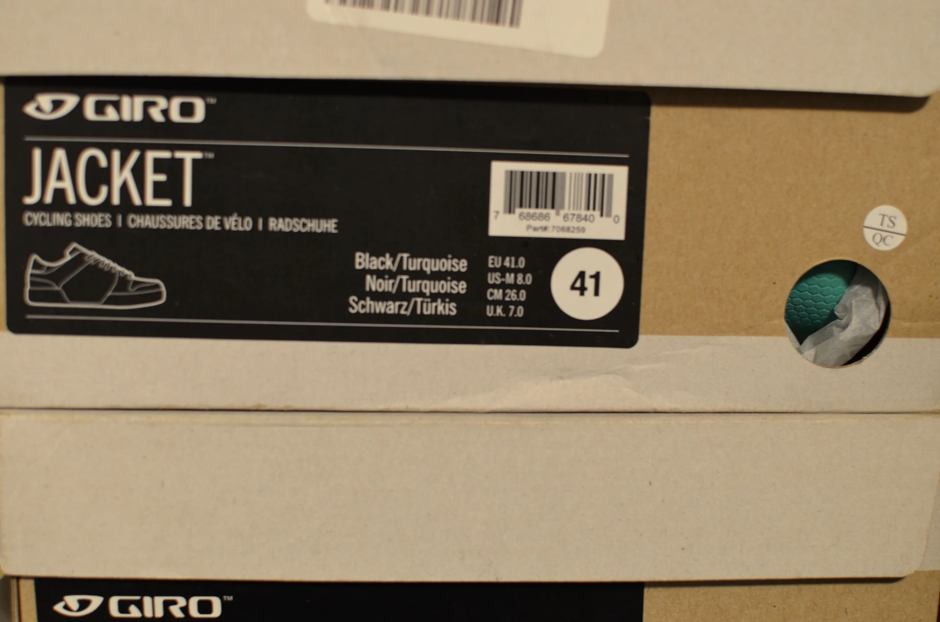 8. NOU! Pantofi GIRO Jacket Black/Turquoise