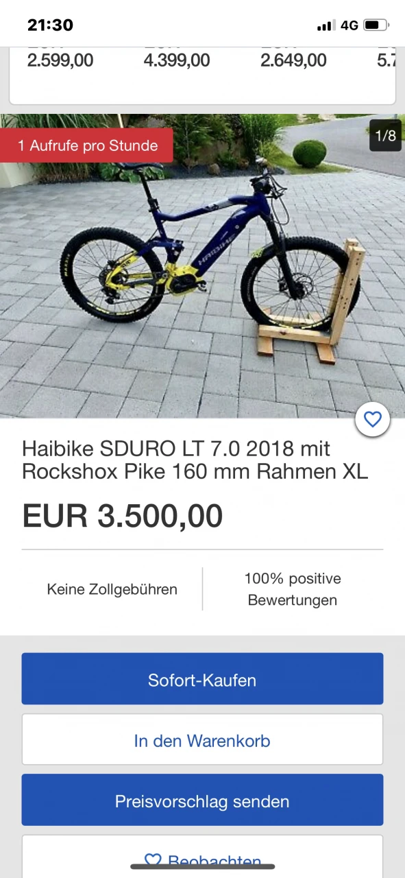 1. Bicicleta Haibike marimea M Fullseven 7.0 2019 bosch