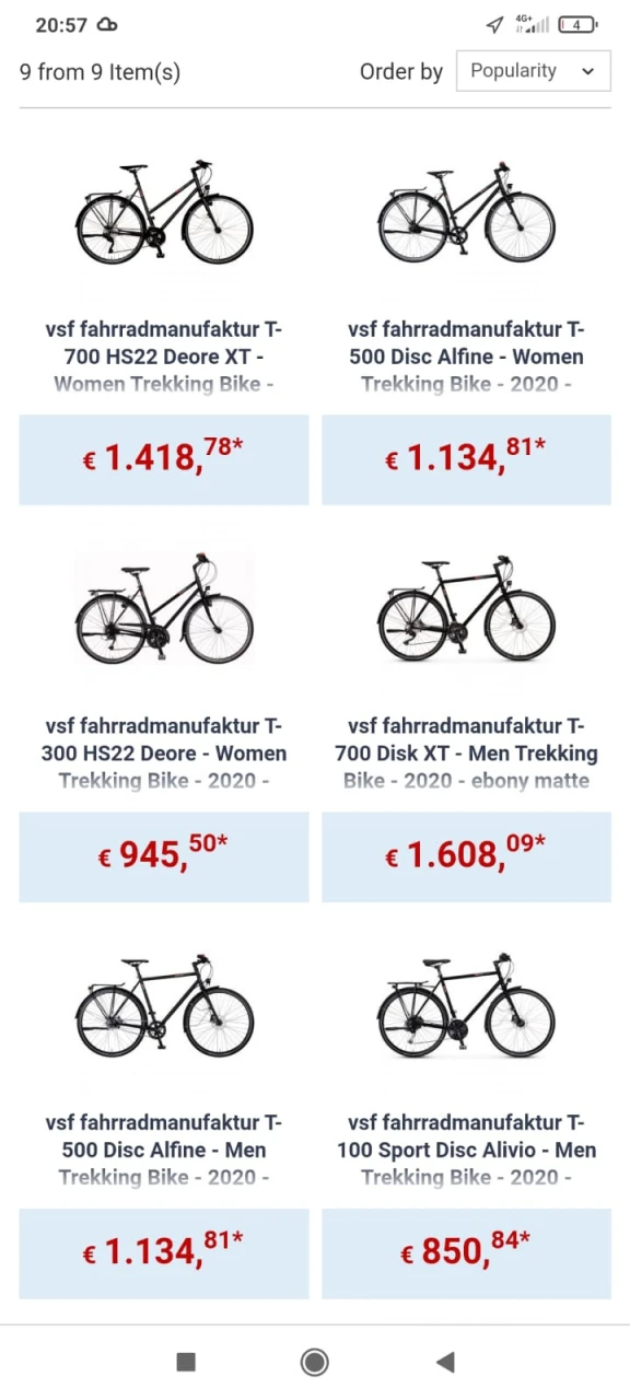 1. Bicicleta de oras VSF Fahrradmanufaktur