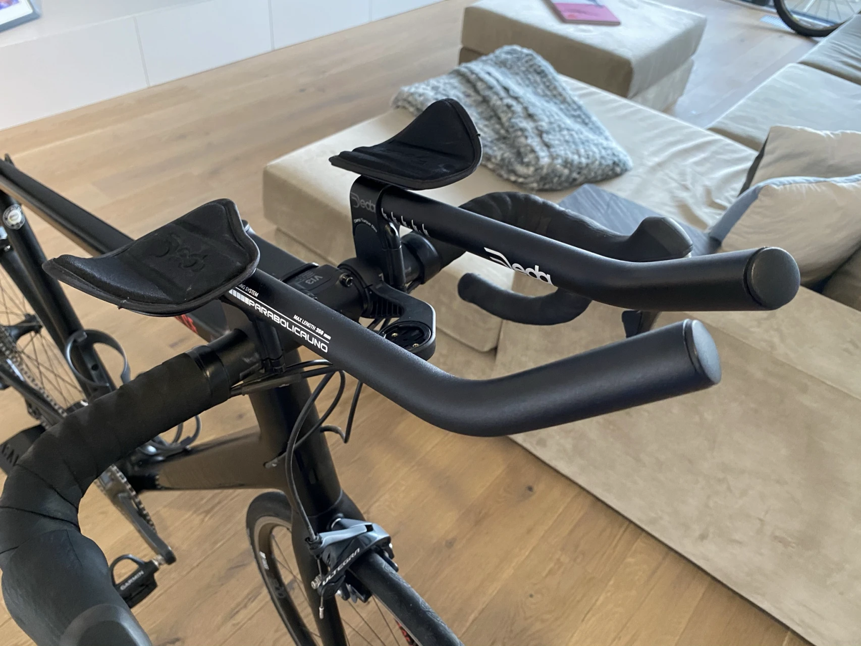 1. Deda Parabolica Uno Clip-On Bar 31.7 - J-Bend