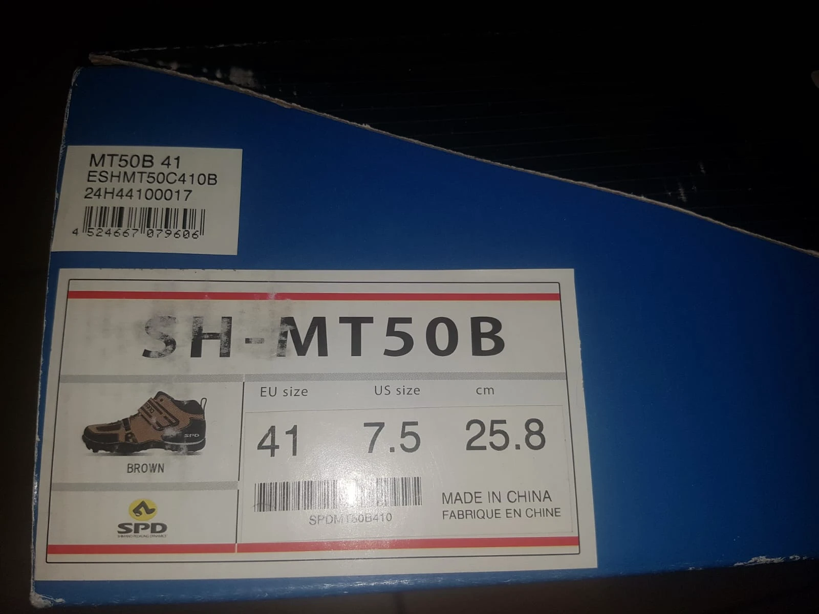 1. Vand pantofi ciclism Shimano MT-50B, marimea 41