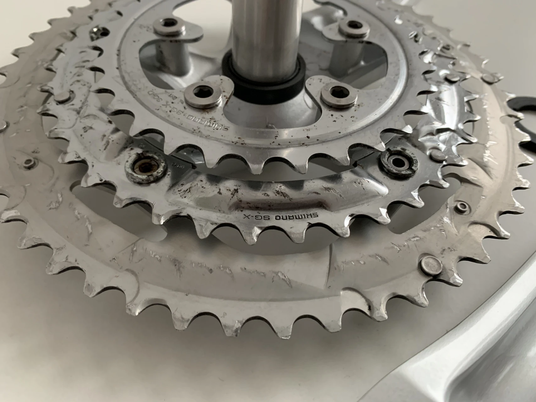 1. Angrenaj cursiera Shimano Sora triplu