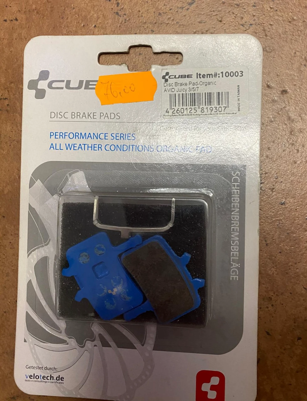 1. Set placute frana Cube pentru Avid Juicy 3/5/7