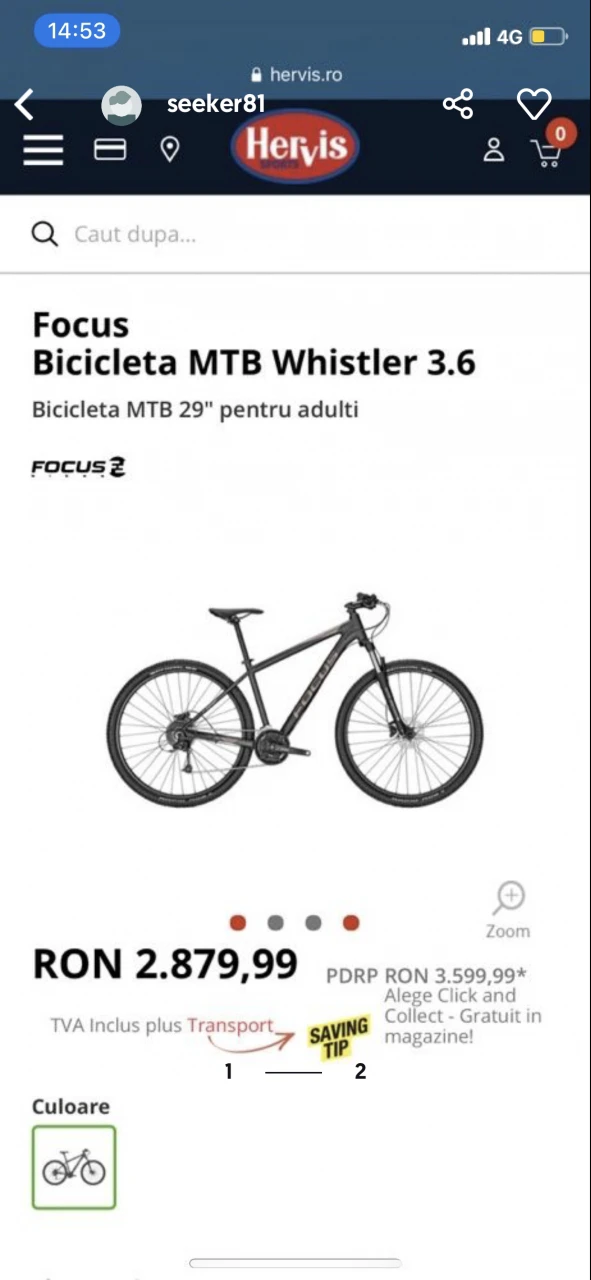 1. Bicicleta Focus Whistler 3.6
