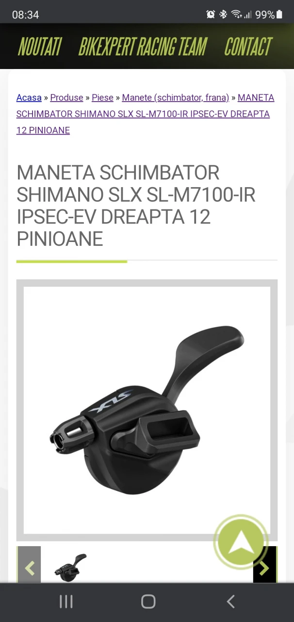 1. Maneta schimbator shimano slx m 7100
