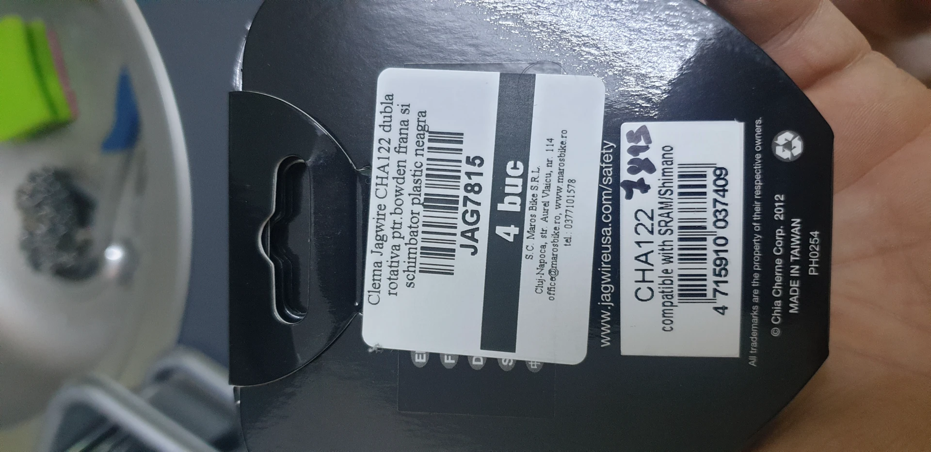 1. Cleme rotative jagwire