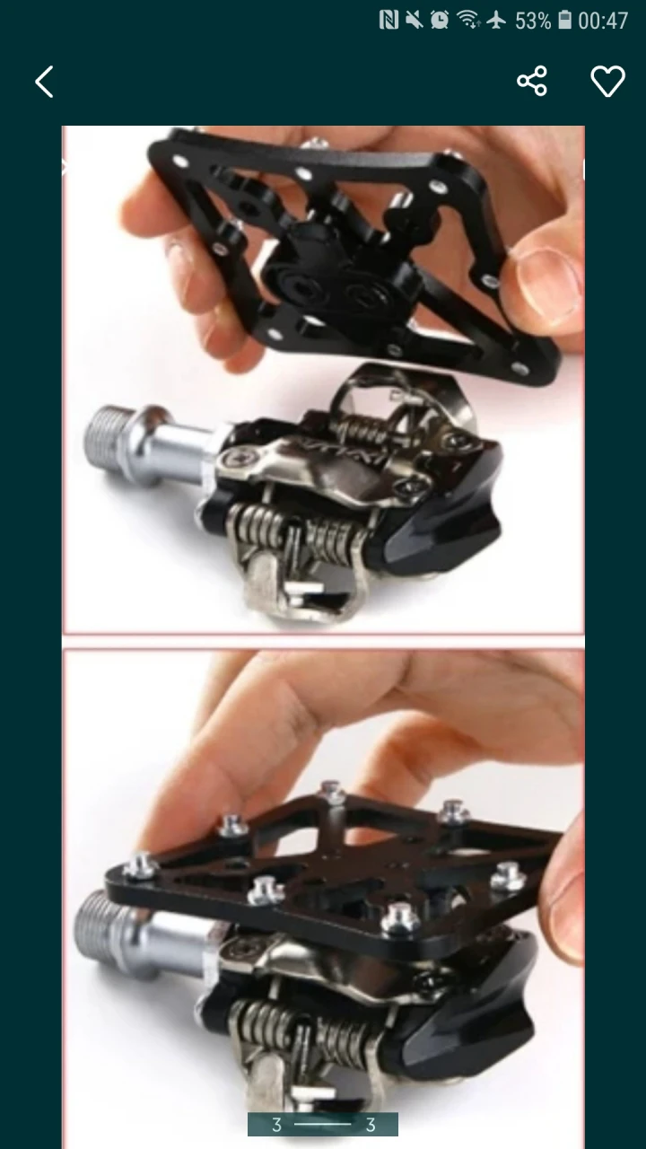 1. Adaptor platforma pedale automate spd, look