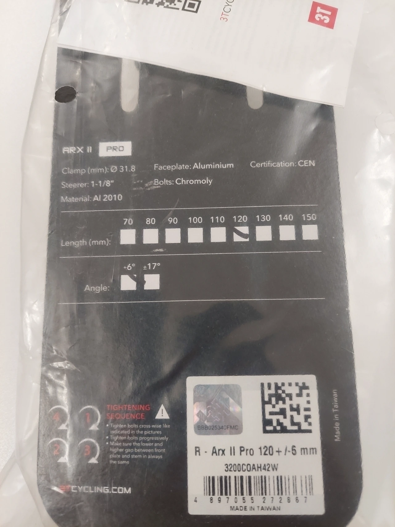 3. Pipa 3T ARX II PRO, lungime 12 cm, 6 grade