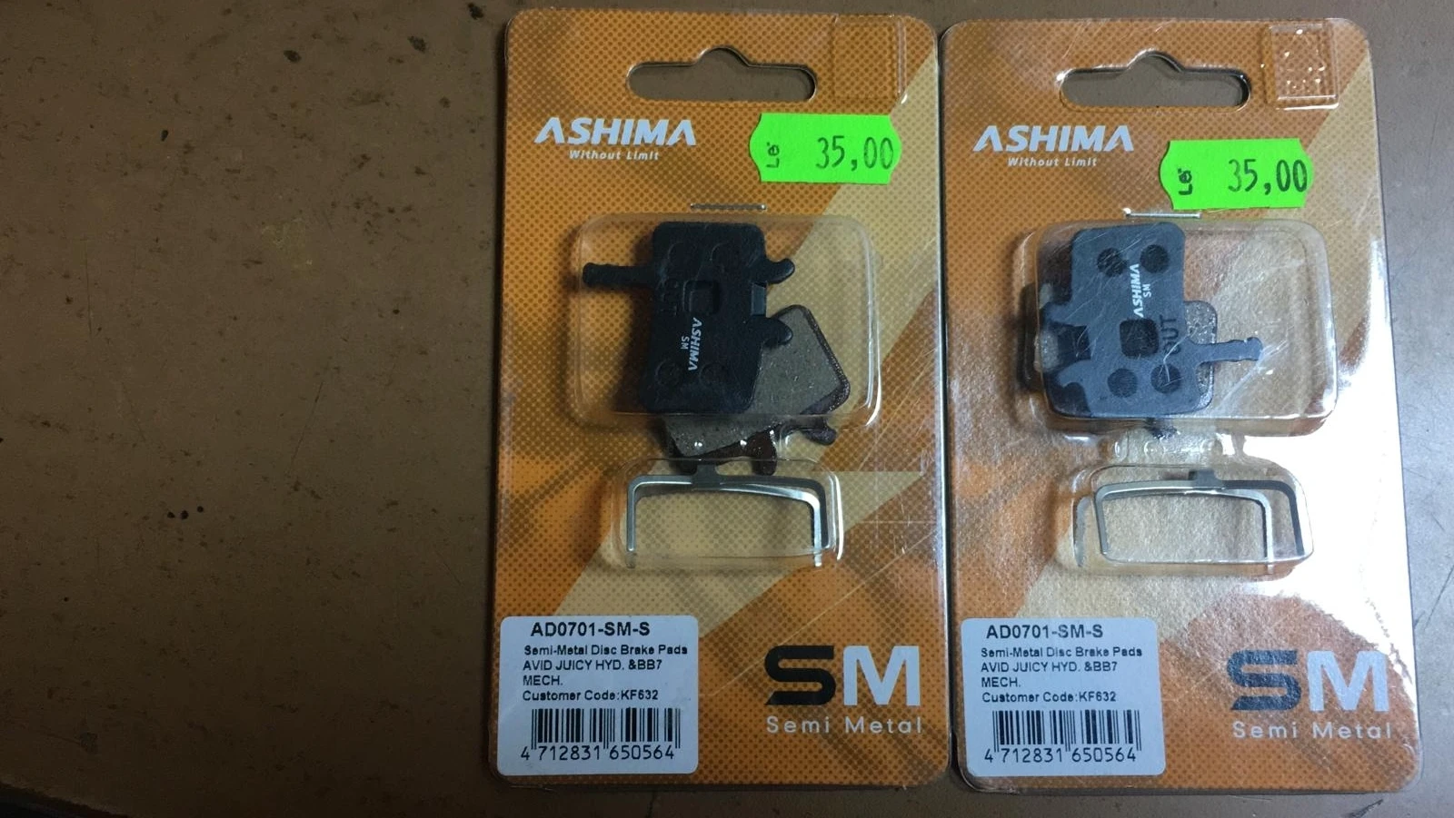 1. Placute frana Ashima KF632