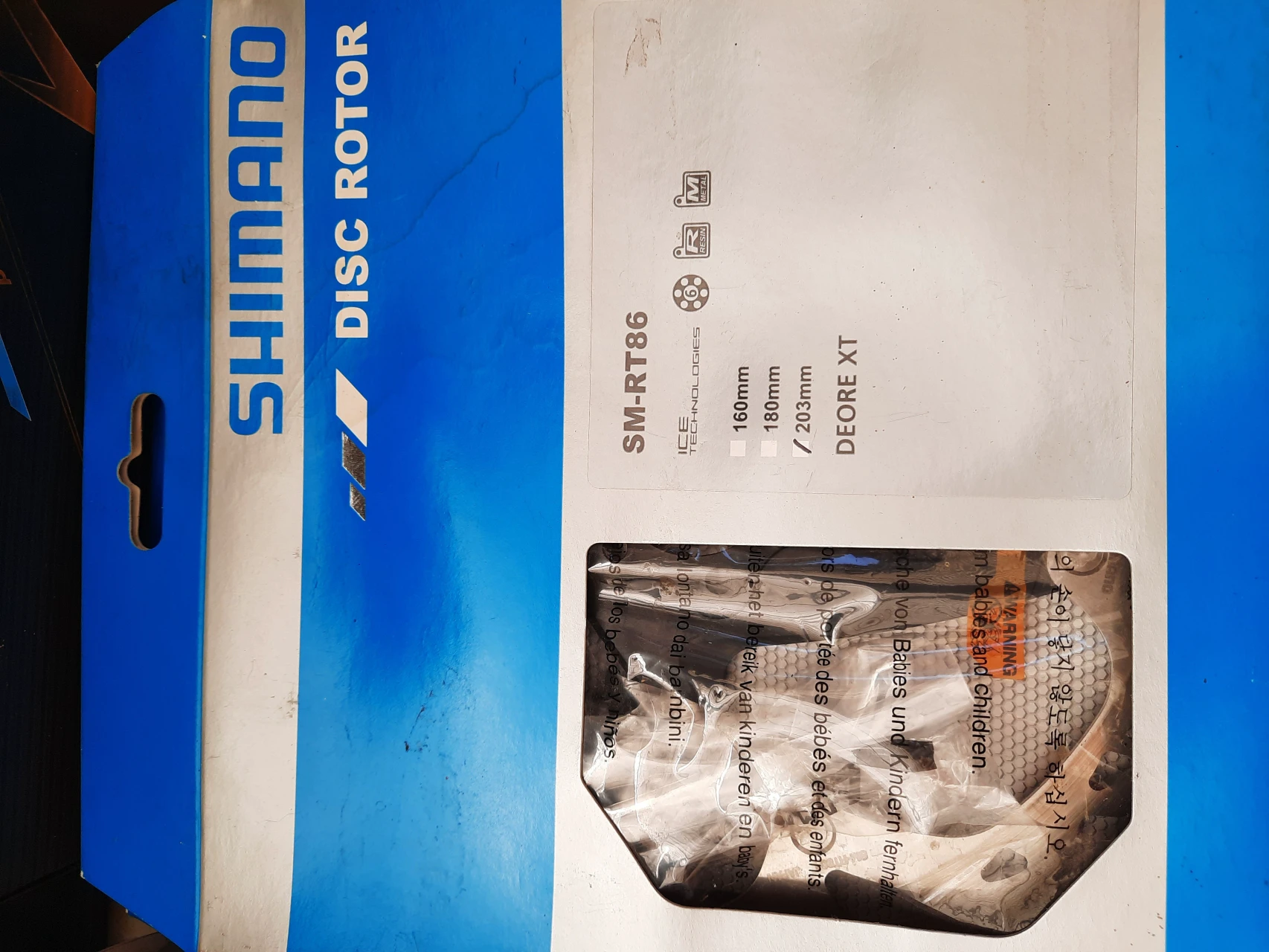 1. Vand 2 discuri frana shimano xt ice tech 203mm