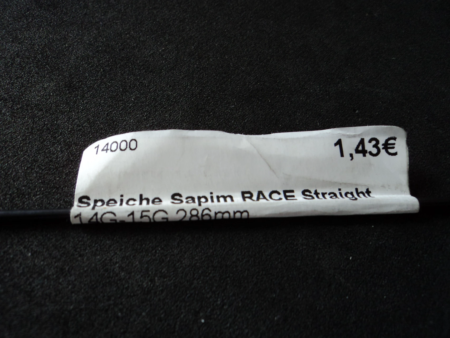 3. Spita Sapim race straight pull 14G-15G 286 mm