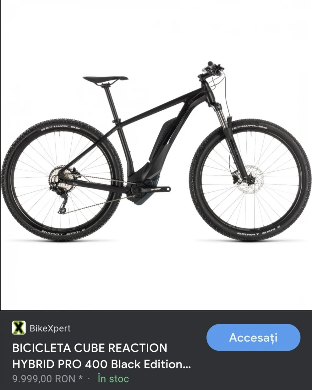 1. Bicicleta electrica CUBE 2019