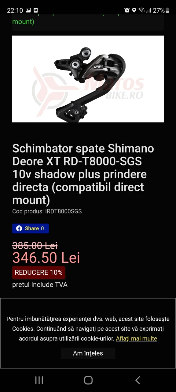 9. Piese biciclete shimano Deore XT 10-11 viteze
