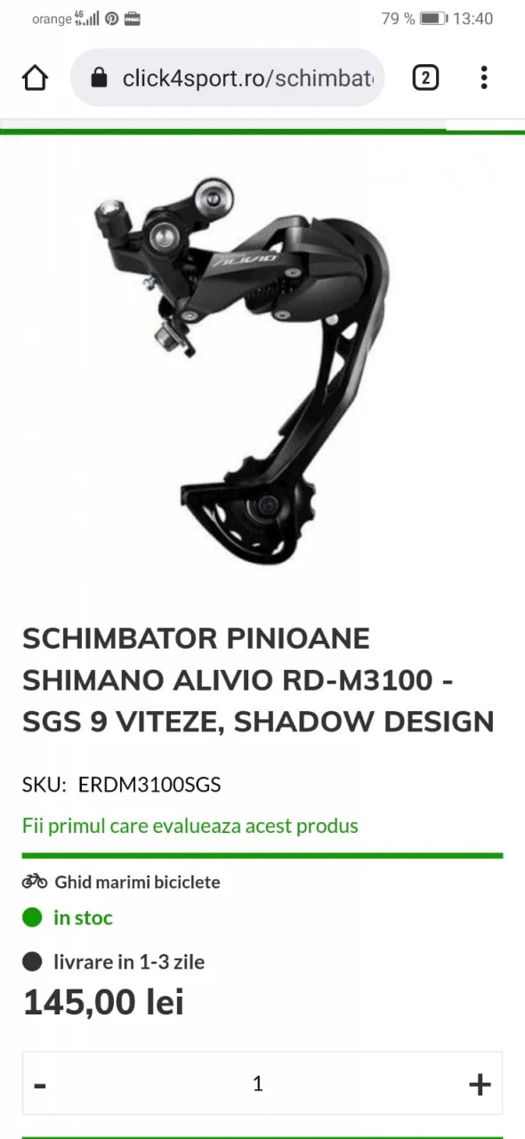 6. Piese biciclete shimano Deore XT 10-11 viteze