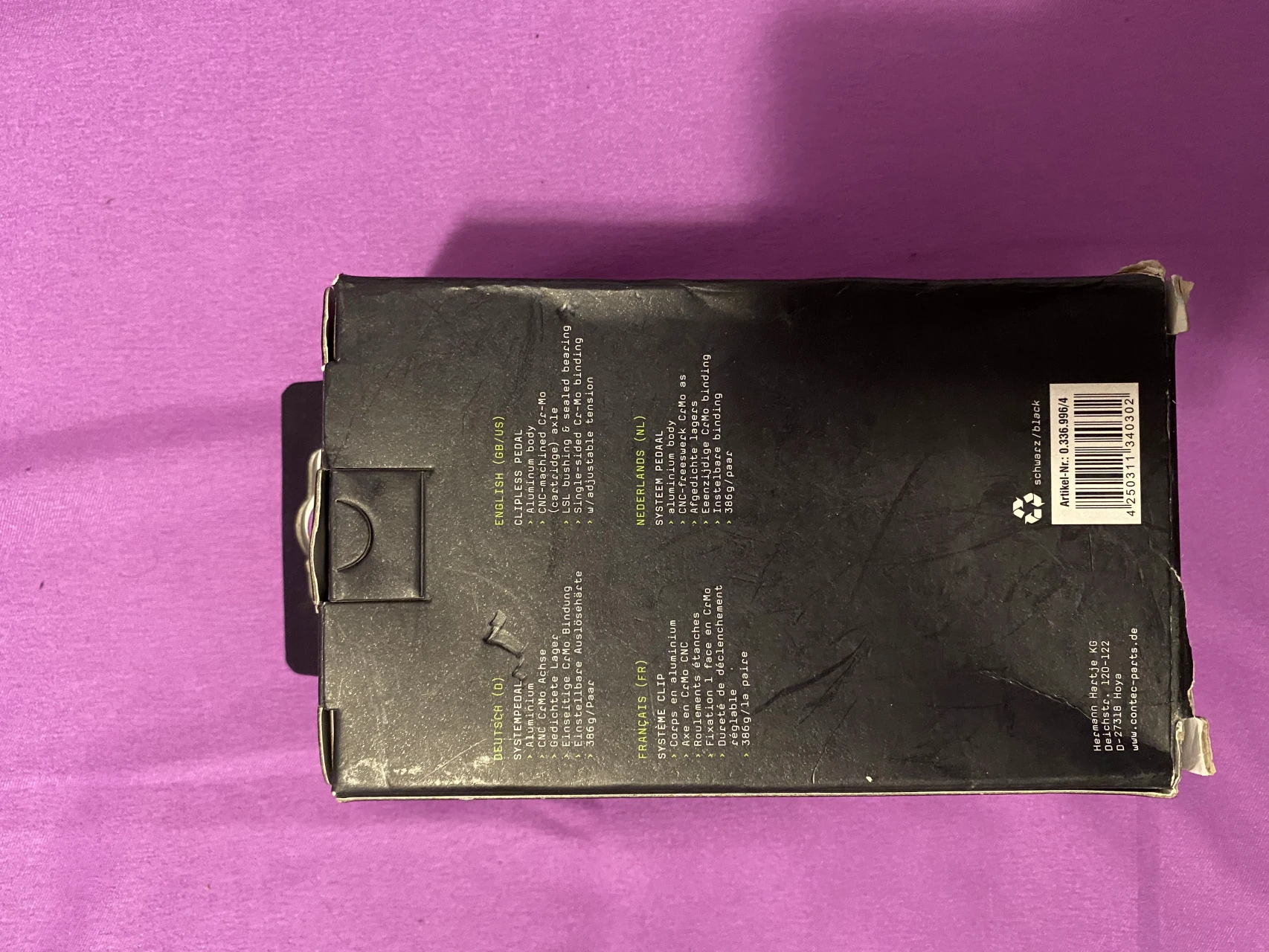 2. Pedale ConTec Spade, rulmenti capsulati
