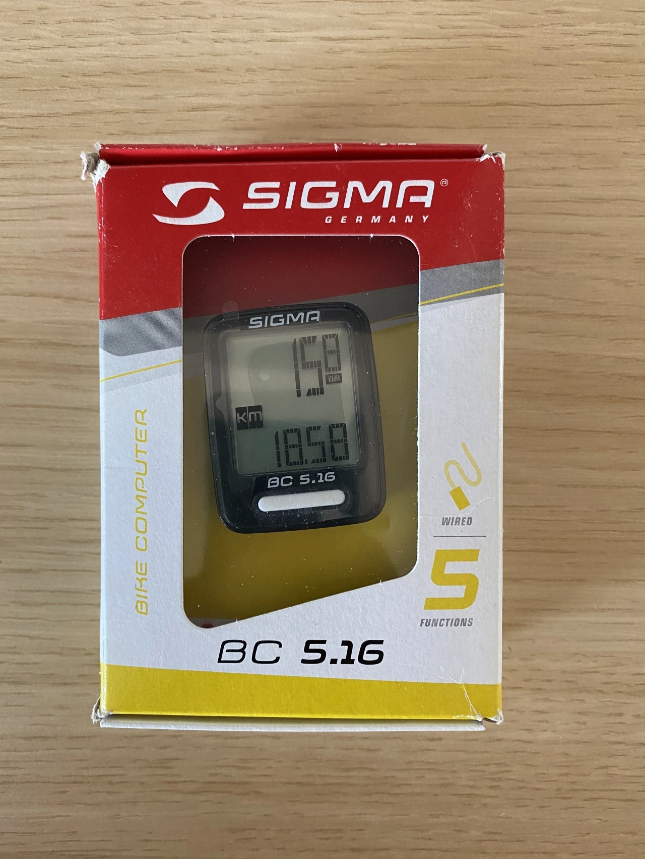 1. Ciclocomputer Sigma BC 5.16